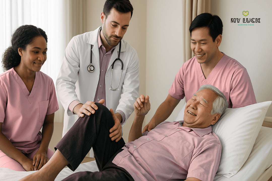 ทีมเจ้าหน้าที่ผู้เชี่ยวชาญดูแลผู้ป่วยติดเตียงอย่างใกล้ชิดที่ศูนย์ดูแลผู้สูงอายุ