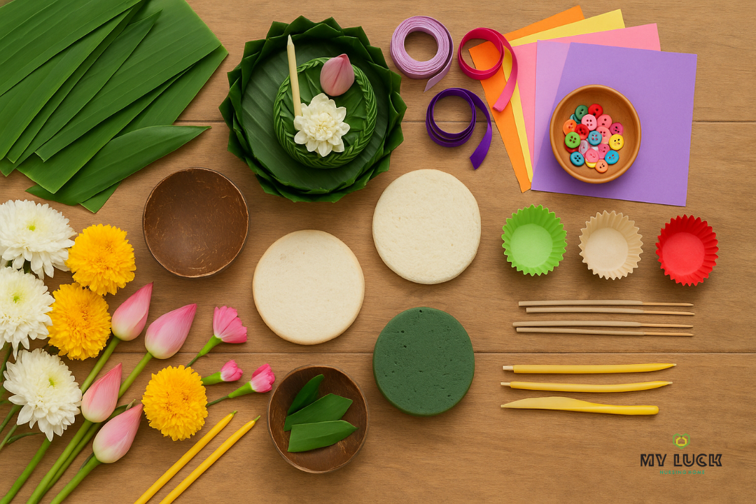 อุปกรณ์ทำลอยกระทง DIY ทำเองง่ายๆ สำหรับผู้สูงอายุที่บ้าน