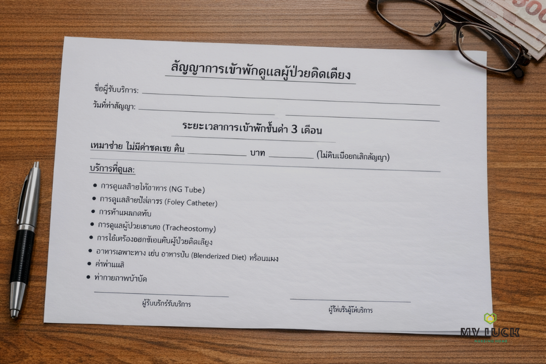 ควรอ่านสัญญาเข้าพักผู้สูงอายุให้เข้าใจอย่างละเอียด