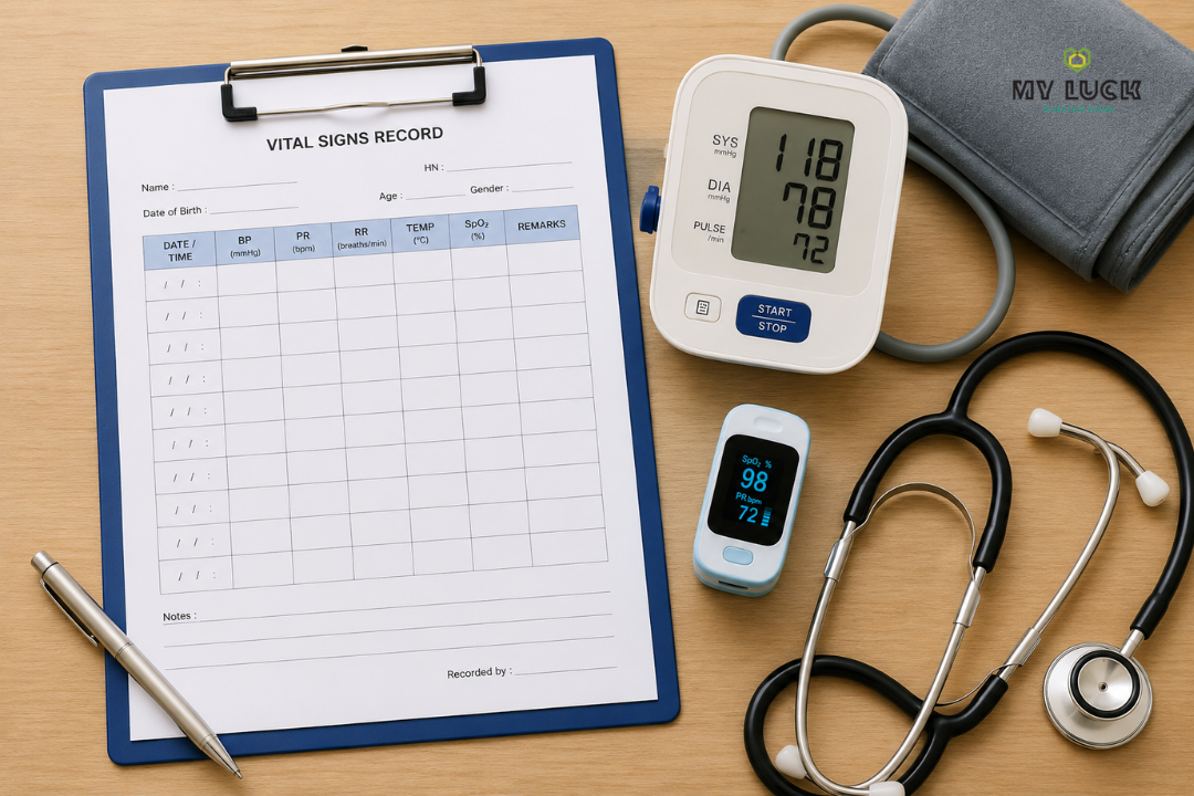 การวัด Vital Signs ผู้สูงอายุหลังกลับจากโรงพยาบาล